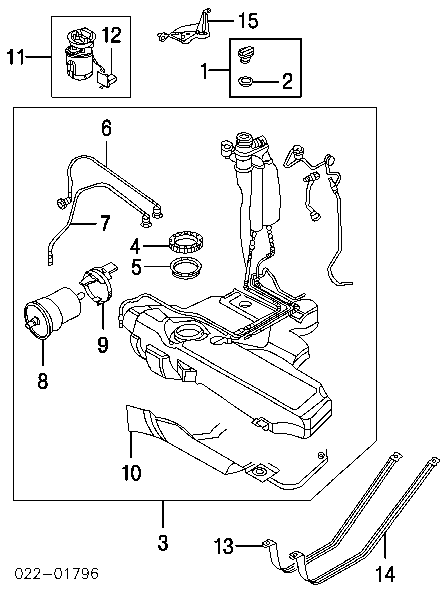 8L0919051N VAG módulo alimentación de combustible