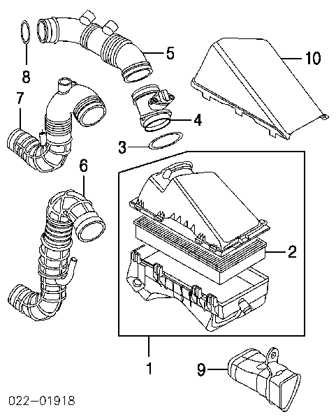  Manguito, alimentación de aire para Audi TT 8N3