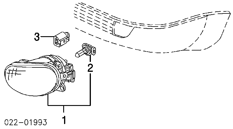 4E0941700 VAG faro antiniebla derecho