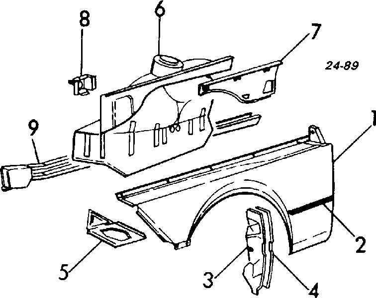  Guardabarros delantero derecho para BMW 3 E21