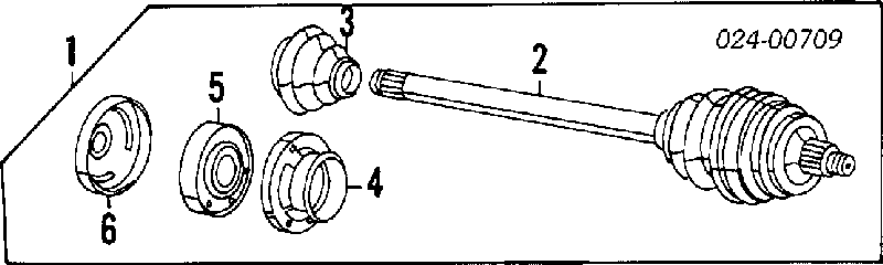 33211226860 BMW árbol de transmisión trasero