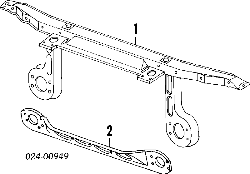  Soporte de radiador superior (panel de montaje para foco) para BMW 3 E36