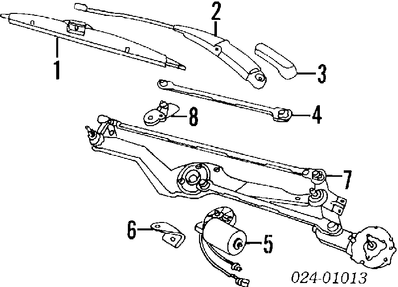 Varillaje lavaparabrisas 61611378780 BMW