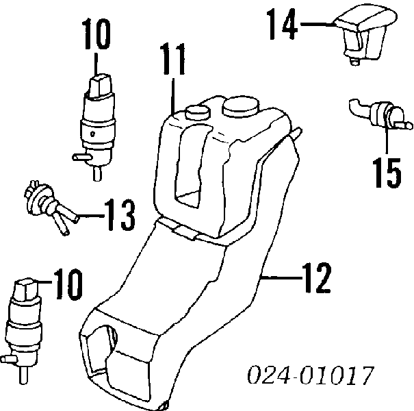 Tobera de agua regadora, lavado de parabrisas 61661378799 BMW