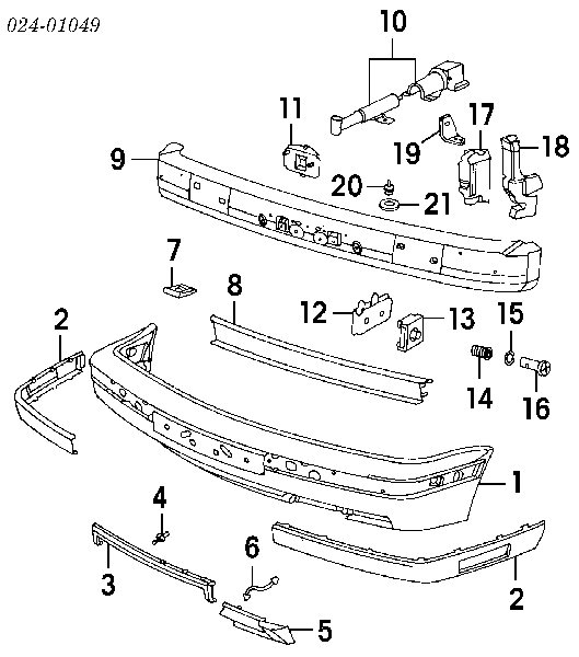 51112231634 BMW parachoques delantero