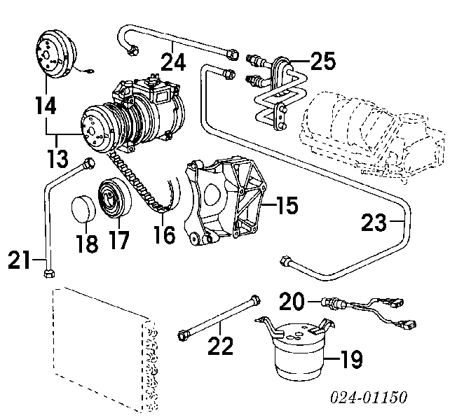 11281470025 BMW correa trapezoidal