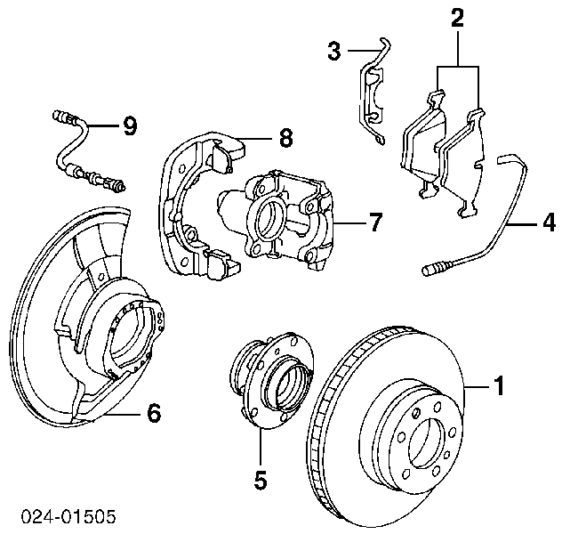 34111163081 BMW freno de disco delantero