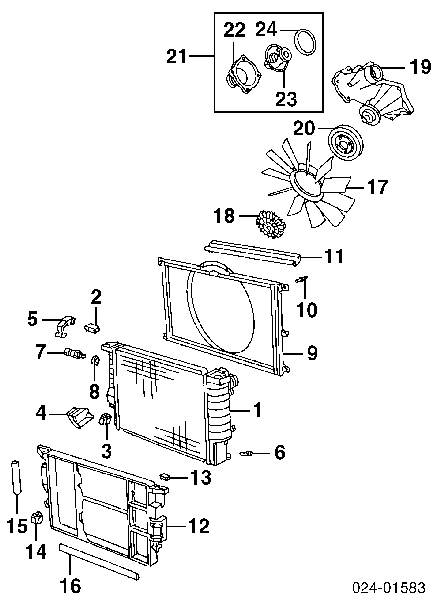 11531702279 BMW termostato, refrigerante