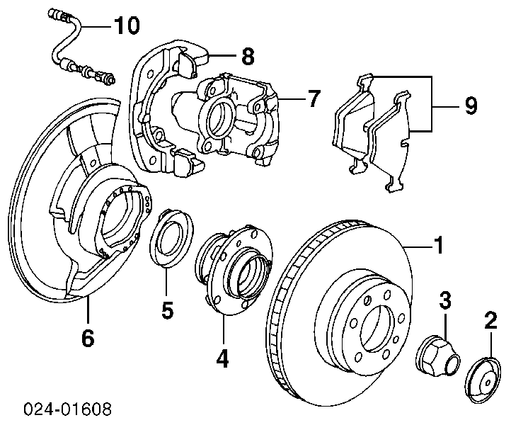 34111163318 BMW pinza de freno delantera derecha