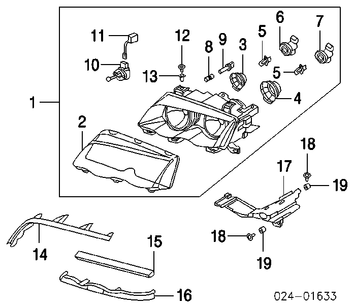 63126910963 BMW faro izquierdo