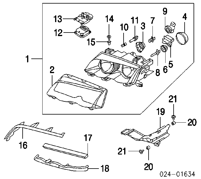 63126907496 BMW bobina de reactancia, lámpara de descarga de gas