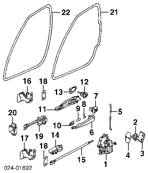  Cerradura de puerta delantera izquierda para BMW 3 E46