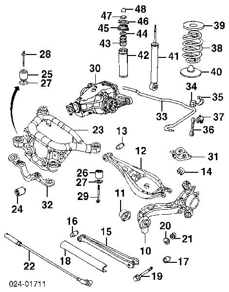 33521096366 BMW amortiguador trasero