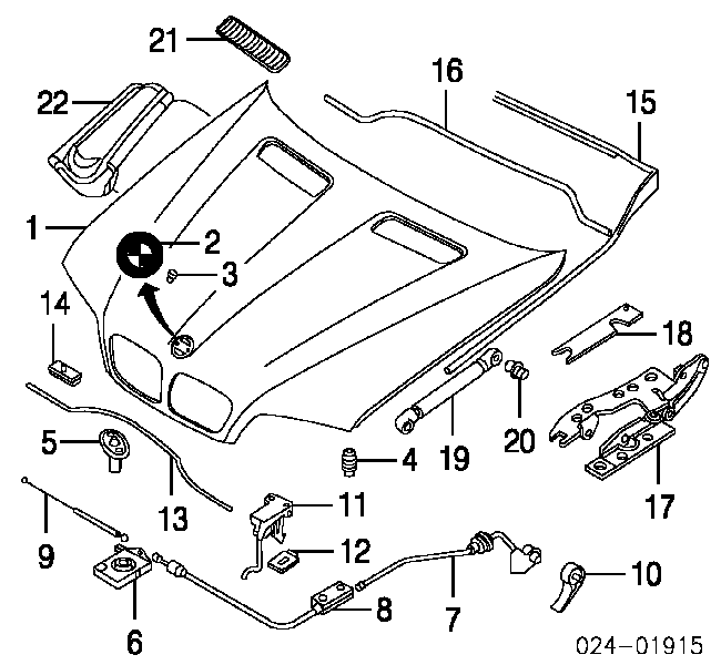  Clip de sello de puerta para BMW X5 E53