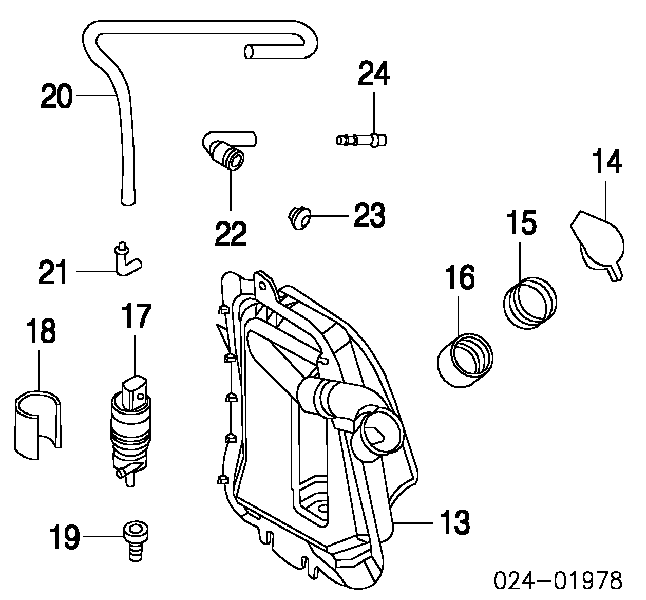  Tobera de agua regadora, lavado de parabrisas Cristal trasero para BMW X5 E53