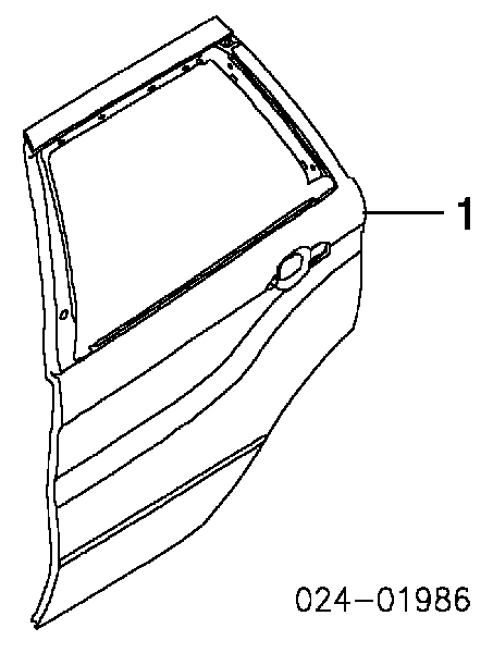  Puerta trasera derecha para BMW X5 E53