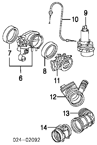 13547502445 BMW cuerpo de mariposa completo