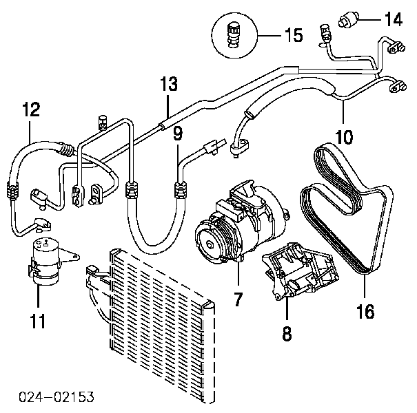 11287833266 BMW correa trapezoidal