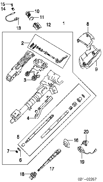  Columna de dirección para BMW X3 E83