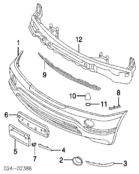 Soporte de parachoques delantero 51118402313 BMW