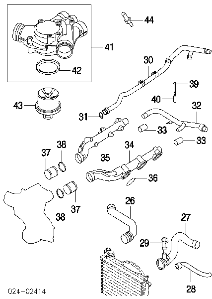 11531407772 BMW termostato, refrigerante