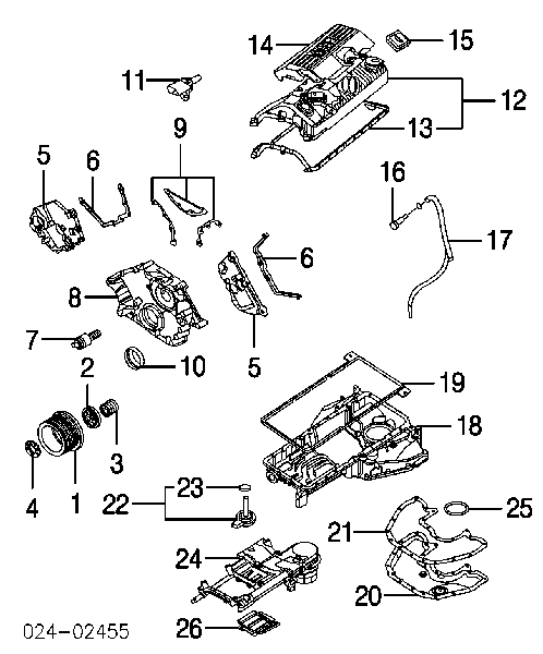 11147512100 BMW anillo retén, cigüeñal frontal