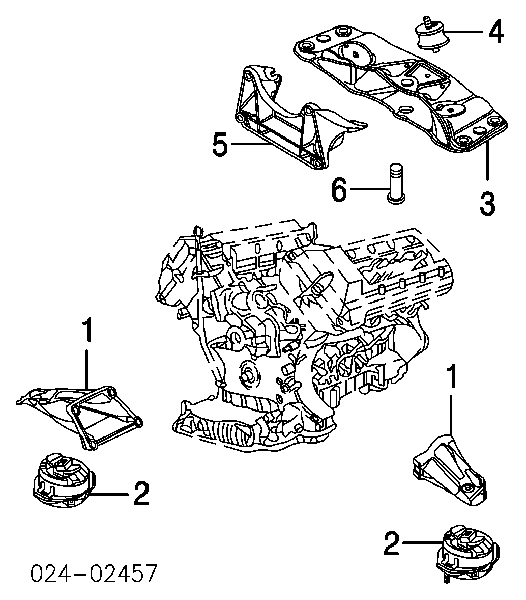 22116754613 BMW soporte motor izquierdo