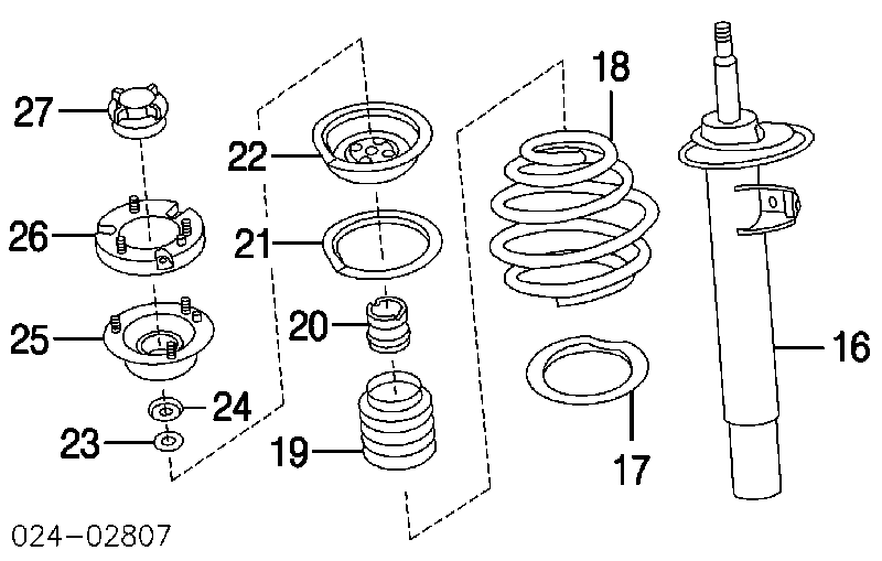 31331093084 BMW muelle de suspensión eje delantero