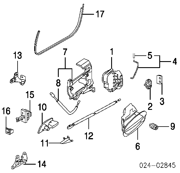 51217036167 BMW cerradura de puerta delantera izquierda