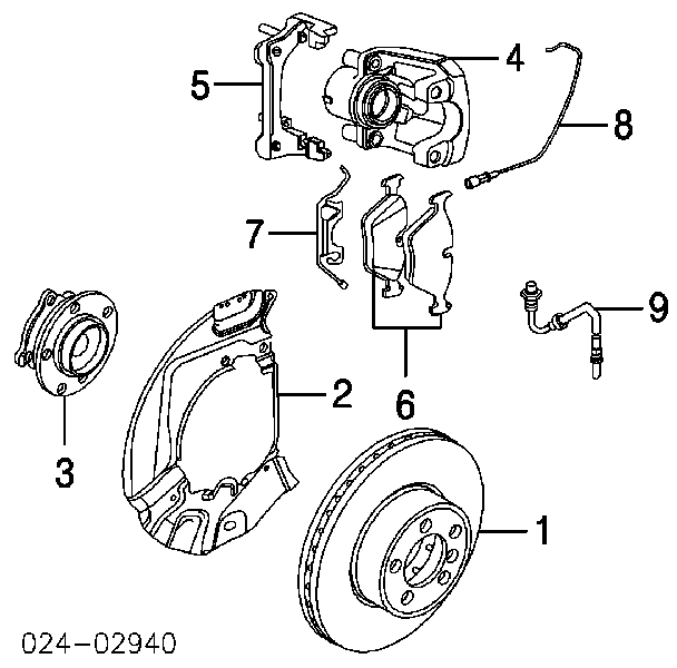 34116763023 BMW pinza de freno delantera izquierda