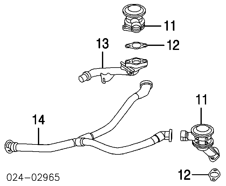 11727553101 BMW válvula, agr