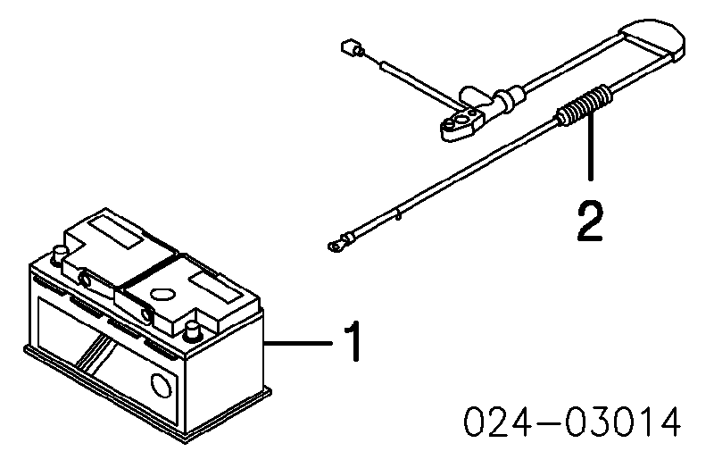 61126944687 BMW cable de masa para batería