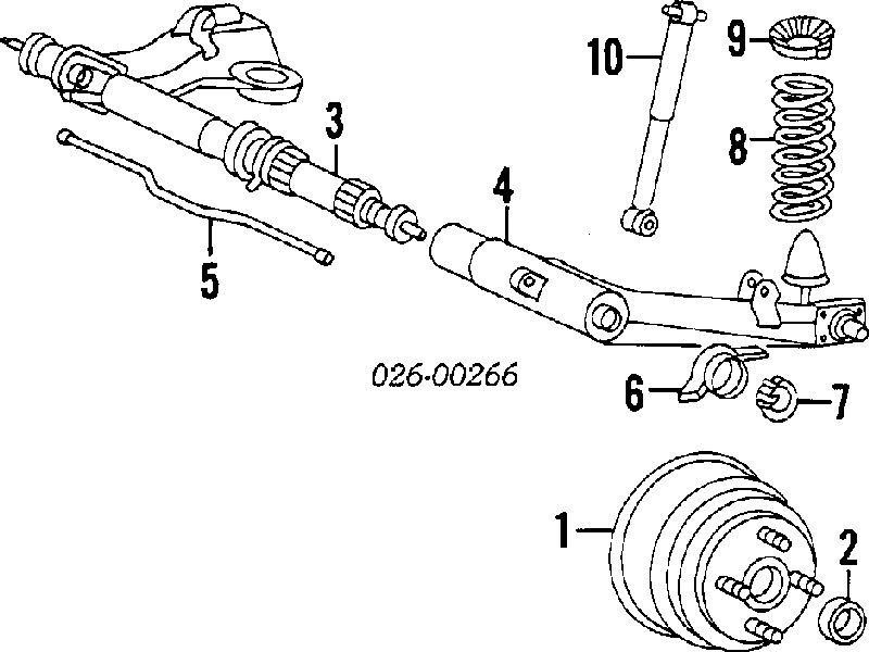 MB584761 Chrysler cojinete de rueda trasero