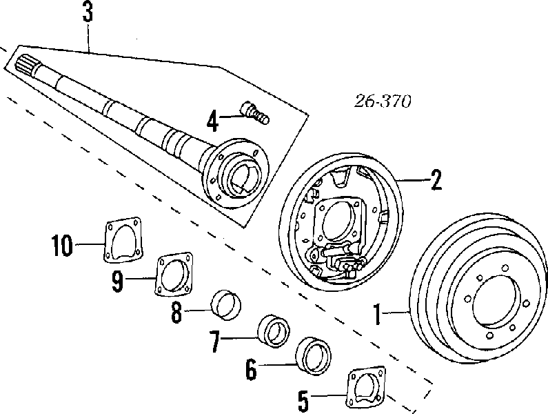 MB393210 Chrysler cojinete de rueda trasero