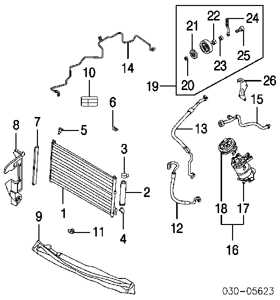 92600CA010 Nissan compresor de aire acondicionado