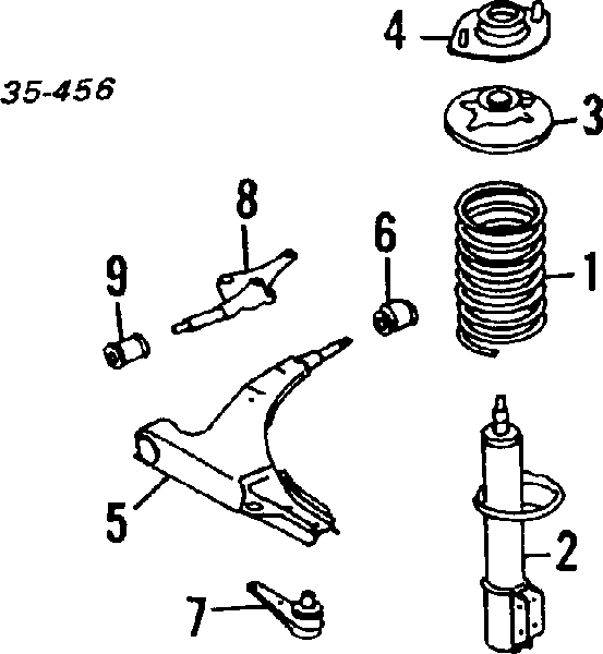  Barra oscilante, suspensión de ruedas delantera, inferior derecha para Mazda 323 