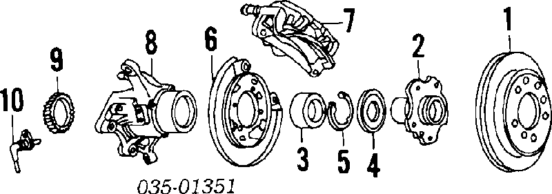  Disco de freno trasero para Mazda 929 HD