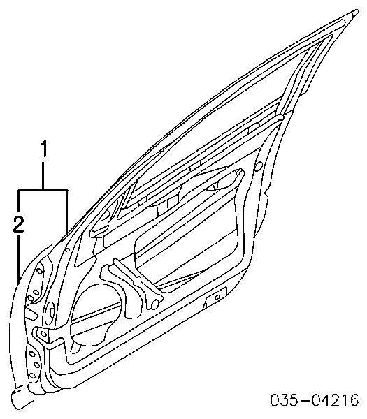 Puerta delantera derecha F1Y15802XA Mazda