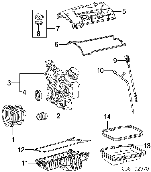 1110160221 Ssang Yong junta de la tapa de válvulas del motor