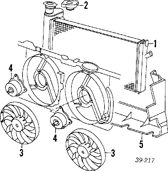 1300N6 Peugeot/Citroen radiador refrigeración del motor