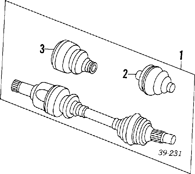 Árbol de transmisión delantero izquierdo VKJC3955 SKF