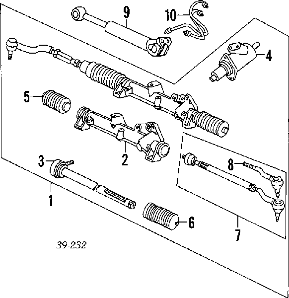 Cremallera de dirección PG951 WAT