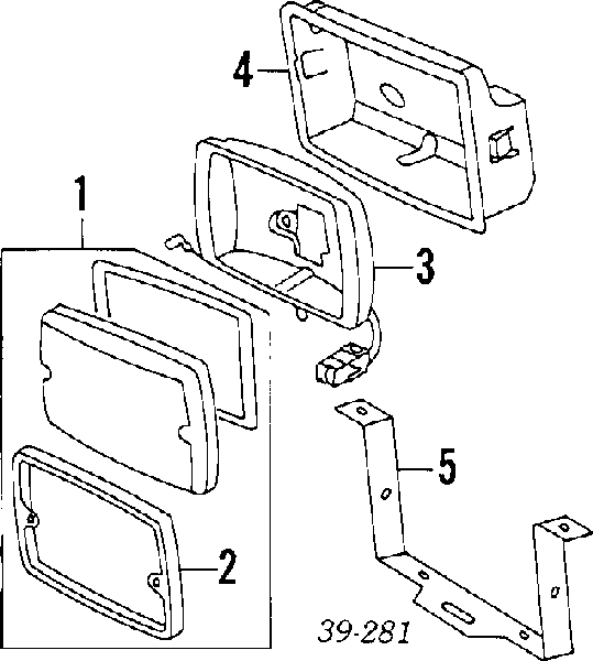  Faro antiniebla izquierdo / derecho para Peugeot 205 1 