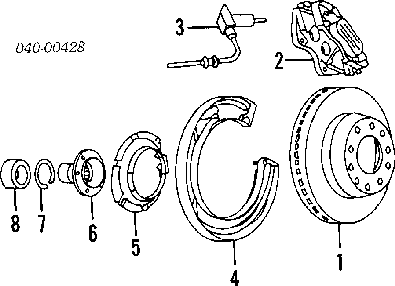 90004203002 Porsche cojinete de rueda delantero