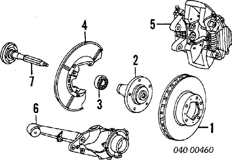  Cubo de rueda trasero para Porsche 944 