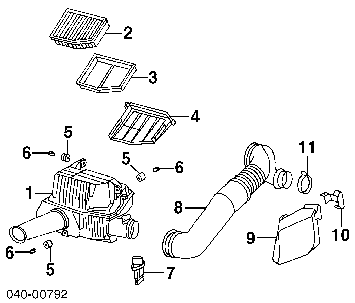 99660612300 Porsche sensor de flujo de aire/medidor de flujo (flujo de aire masibo)