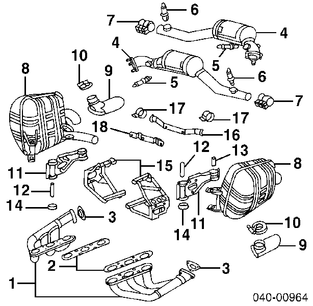 99360611801 Porsche sonda lambda