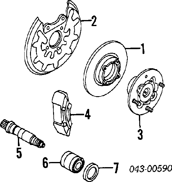 621028060 Subaru sello de aceite cubo trasero