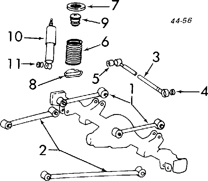 9038620001 Toyota silentblock de brazo suspensión trasero transversal