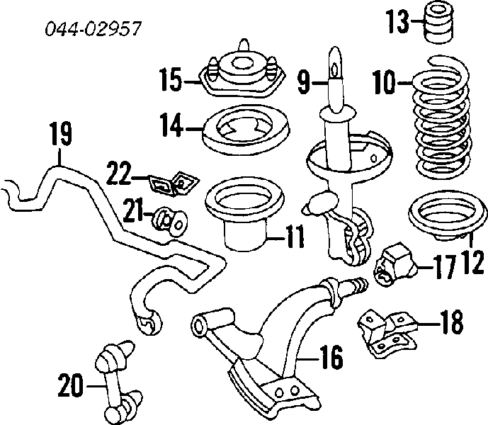 4851112410 Toyota amortiguador delantero